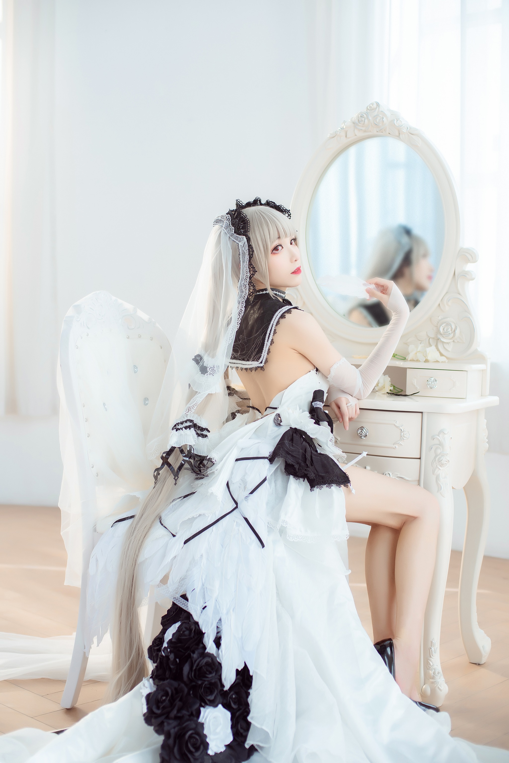 Tomoyo酱 - NO.030 碧蓝 可畏礼服 [54P]-XikXak